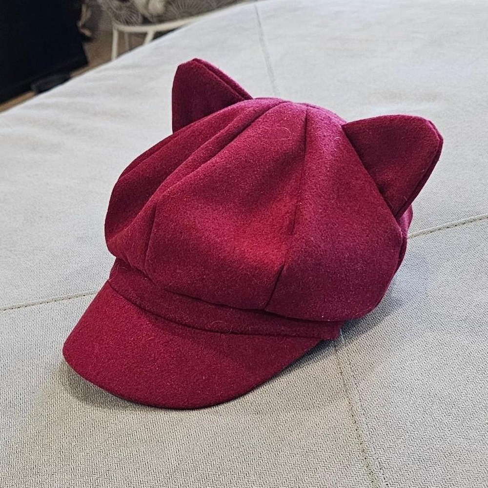 Newsboy Cap With Cat Ears - Anime